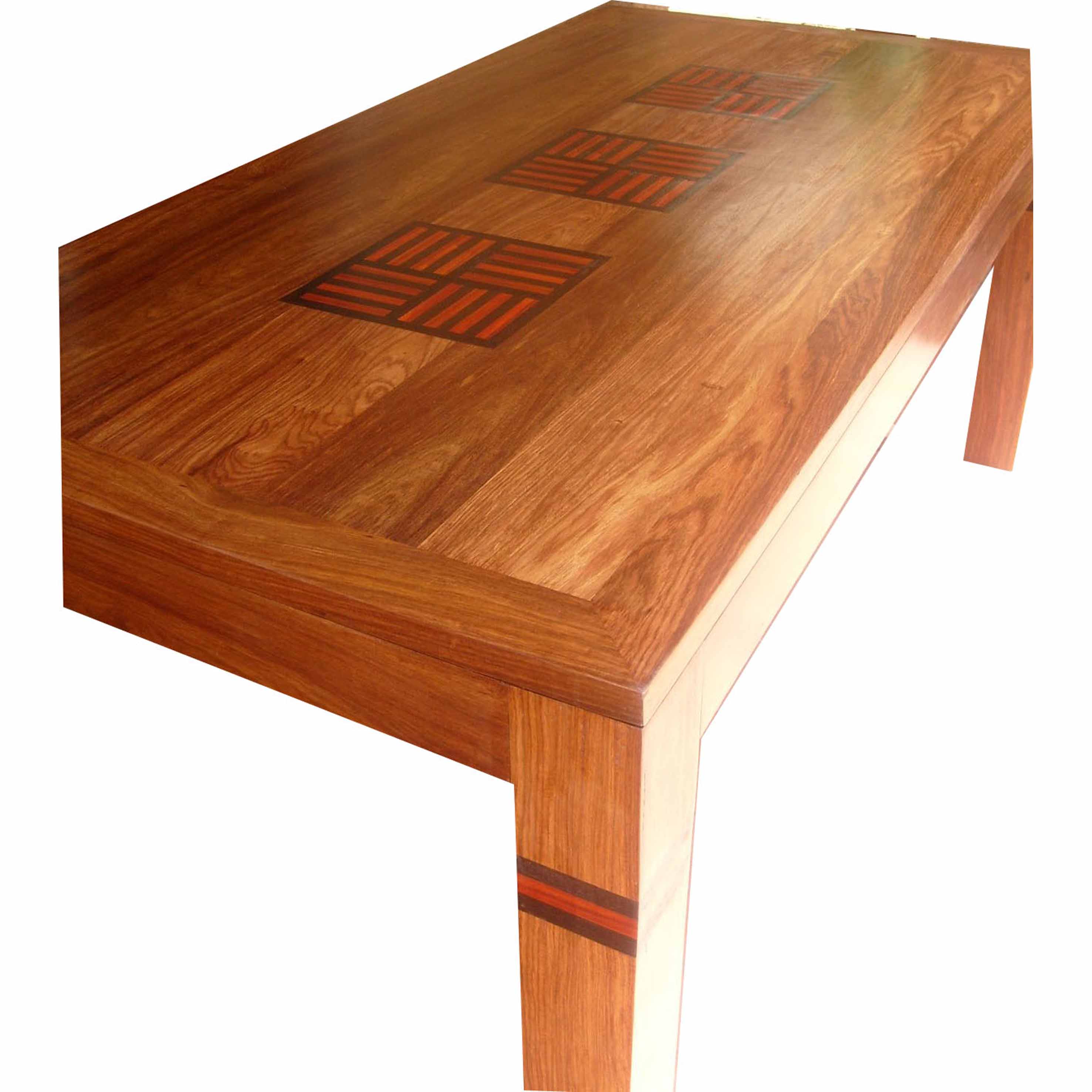table marie paule en bois de veine et motifs baoulé multibois